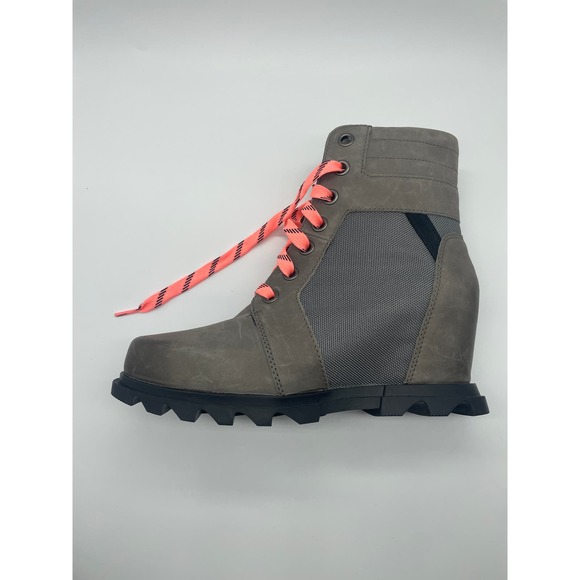 NWT Sorel Joan of Arctic Waterproof Wedge III Lexie Bootie Quarry Sz 9.5 Grey - Picture 5 of 13